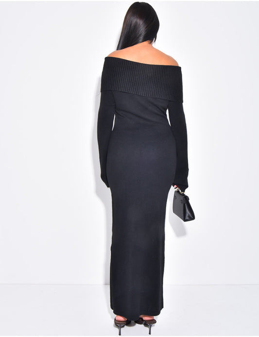 Dress With Open Shoulders - Luxury Sneakers